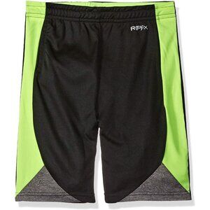 RPX Boy's Slim Size Active Shorts Black/Lime SALE Size 2XL